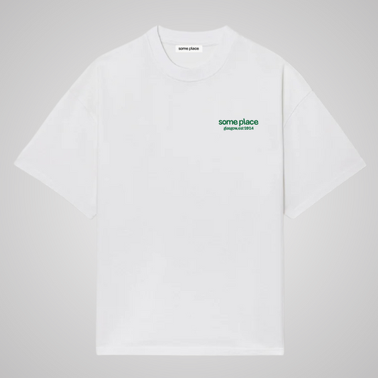 glasgow t-shirt │ white/green