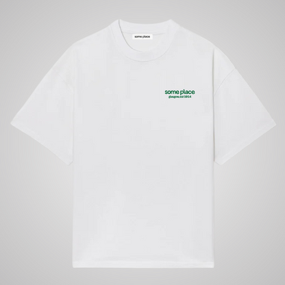 glasgow t-shirt │ white/green