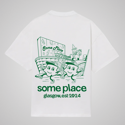 glasgow t-shirt │ white/green